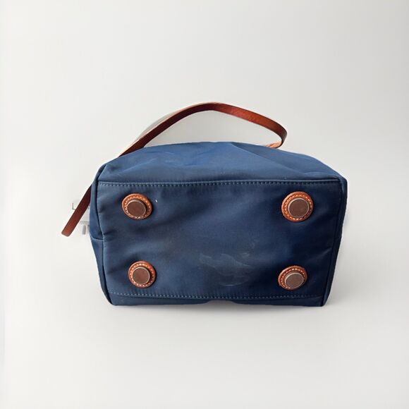 Dooney & Bourke Windham Nylon Tote Bag Navy Crossbody Zip Preppy - Picture 9 of 9